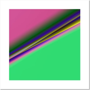 green pink blue yellow texture art Posters and Art